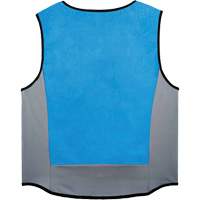 Veste de refroidissement &eacute;vaporatif Chill-Its 6667 avec fermeture &agrave; glissi&egrave;re, Moyen, Bleu R.M.G. Prévention