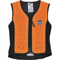 Chill-Its 6685 Dry Evaporative Cooling Vest with Zipper Closure, Medium, Orange R.M.G. Prévention