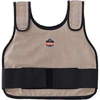 Veste de refroidissement &agrave; changement de phase standard avec sachets de recharge Chill-Its 6230, Petit/Moyen, Khaki R.M.G. Prévention