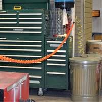 Magnetic Chain Barrier Warehouse Kit, Orange R.M.G. Prévention
