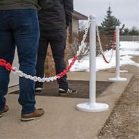 Bicolour Plastic Barrier Chain, Green/White R.M.G. Prévention