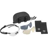 Ensemble de lunettes de s&eacute;curit&eacute; Combat, Lentille Transparent/Cuivre/Fum&eacute;e, Antibu&eacute;e/Anti-&eacute;gratignures, ANSI Z87+ R.M.G. Prévention