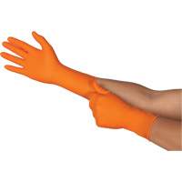 TOUCHNTUFF 93-800 Disposable Gloves, 6.5/7, Latex/Neoprene/Nitrile, 23.6-mil, Powder-Free, Orange R.M.G. Prévention