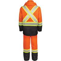 Ensemble de pluie haute visibilit&eacute; en tissu 150 deniers, Polyester, Petit, Orange haute visibilit&eacute; R.M.G. Prévention