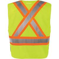 Gilet haute visibilit&eacute; &agrave; d&eacute;tachement rapide en 5 points, Orange haute visibilit&eacute;, Moyen/Petit, Polyester R.M.G. Prévention