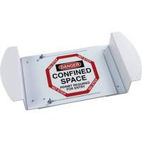 "Danger Confined Space Permit Required For Entry" Manhole Sign, 21" x 30", Polystyrene, English R.M.G. Prévention