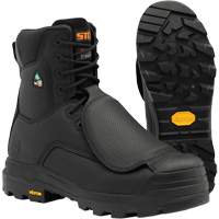 Bottes de travail Vulcan avec protecteur m&eacute;tatarsien &agrave; l'ext&eacute;rieur, Cuir, Taille 5, Imperm&eacute;able R.M.G. Prévention