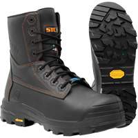 Bottes de travail Metpro Flex avec protecteur m&eacute;tatarsien, Cuir, Taille 4, Imperm&eacute;able R.M.G. Prévention