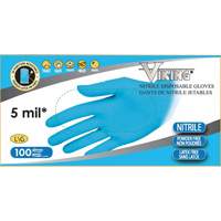 Gants jetables 34600, Petit, Nitrile, 5 mils, Sans poudre, Bleu R.M.G. Prévention