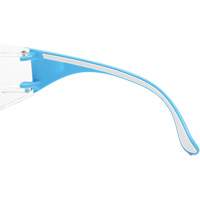 Lunettes de s&eacute;curit&eacute; bleu/blanc Adapt Lite, Lentille Transparent, Antibu&eacute;e/Anti-&eacute;gratignures, ANSI Z87+/R&eacute;pond ou surpasse la norme CSA Z94.3 R.M.G. Prévention