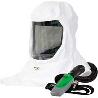 Respirateur T-Link avec casquette, tube de respiration & C40, Cagoule ample & visi&egrave;re R.M.G. Prévention