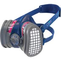 Respirateur Elipse &agrave; profil bas OV/P100 NIOSH avec filtres de rechange, &eacute;lastom&egrave;re/Thermoplastique, Petit/Moyen R.M.G. Prévention