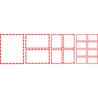 &eacute;tiquettes SIMDUT 400/pqt, Papier, Rouleau, 5-1/2" lo x 4-1/4" la R.M.G. Prévention