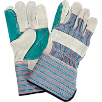 Standard Quality Double Palm Fitters Glove, Large, Split Cowhide Palm, Cotton Inner Lining R.M.G. Prévention