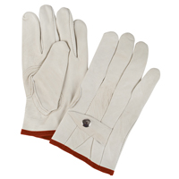 Gants de cordeur d'usage standard, Petit, Paume Cuir fleur de vache R.M.G. Prévention