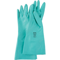 Gants &agrave; prise emboss&eacute;e &agrave; motif en Z StanSolv, Taille Petit/7, 14" lo, Nitrile, Doublure en Interlock, 11 mils R.M.G. Prévention