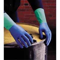 Gants Protector, Taille 6/Petit/6,5, 13" lo, Nitrile/Latex de caoutchouc, Doublure en Ouat&eacute;e, 28 mils R.M.G. Prévention