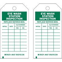 Inspection Record Tags, Polyester, 4" W x 7" H, English R.M.G. Prévention