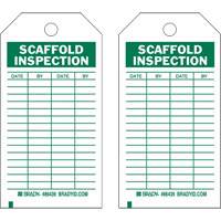 Inspection Record Tags, Polyester, 4" W x 7" H, English R.M.G. Prévention