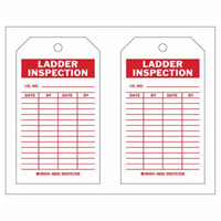 Inspection Record Tags, Polyester, 4" W x 7" H, English R.M.G. Prévention