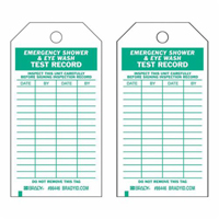 Test Record Tags, Polyester, 4" W x 7" H, English R.M.G. Prévention