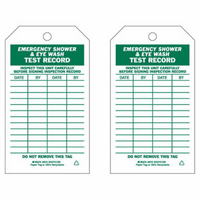 Test Record Inspection Tags, Paper, 4" W x 7" H, English R.M.G. Prévention