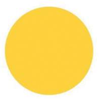 &eacute;tiquettes rondes inscriptibles, Cercle, 1,5" lo x 1,5" la, Jaune R.M.G. Prévention