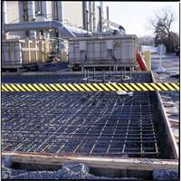 Ruban pour barricade, Anglais, 3" la x 200' lo, 3 mils, Noir sur jaune R.M.G. Prévention