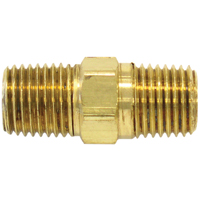 RACCORD HEXAGONAL,1/4"-1/4"NPT,LAITON, Laiton R.M.G. Prévention