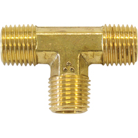 Raccords en T m&acirc;les, Laiton, 1/4" R.M.G. Prévention