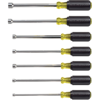 Cushion-Grip Nut Driver Set with 6" Shafts, 7 Pcs., Non Magnetic, Imperial R.M.G. Prévention