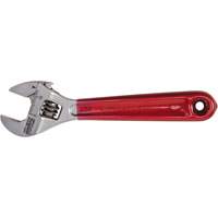 Adjustable Wrench, 4-1/2" L, 1/2" Max Width, Chrome/Polished R.M.G. Prévention