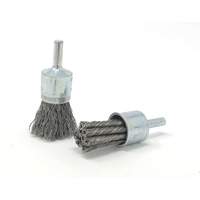 Crimped Wire End Brush, 3/4" Dia., 0.014" Wire Dia., 1/4" Shank R.M.G. Prévention