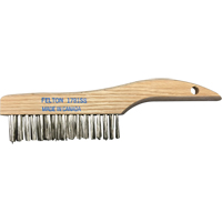 Brosses de nettoyage &agrave; manche en patin, Acier inoxydable, 4 x 16 rangs de fils, Longueur 10" R.M.G. Prévention