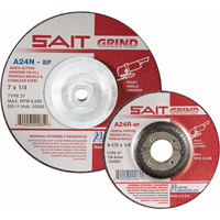 A24N Fast Grinding Wheel, 6" x 1/4", 7/8" Arbor, Aluminum Oxide, Type 27 R.M.G. Prévention