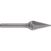 AllSteel Conical Shape Carbide Burr, SM-5, 1/2" Dia., 1/4" Shank, 7/8" Depth of Cut R.M.G. Prévention