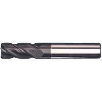 Unequal Helix End Mill, 1/2" Dia., 3" L, 4 Flutes, 1/2" Shank, Carbide R.M.G. Prévention