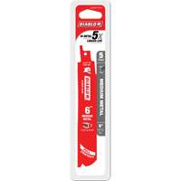 Medium Metal Reciprocating Saw Blade, Bi-Metal, 14-18 TPI, 6" L x 1" W R.M.G. Prévention