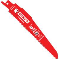 Reciprocating Blade for Thick Metal/Demolition, Bi-Metal, 8-10 TPI, 6" L R.M.G. Prévention