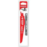 Reciprocating Blade for Thick Metal/Demolition, Bi-Metal, 8-10 TPI, 6" L R.M.G. Prévention