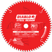 Steel Demon Cutting Saw Blade, 7-1/4", 70 Teeth, Metal Use R.M.G. Prévention