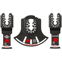 3-Piece Universal Fit Bi-Metal Oscillating Blade Set R.M.G. Prévention