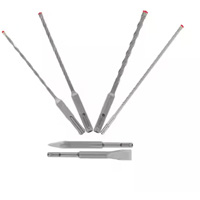 Jeu de forets et burins pour marteau &agrave; t&ecirc;te enti&egrave;rement au carbure &agrave; 4 couteaux SDS-Plus Rebar Demon, 6 morceaux, Carbure R.M.G. Prévention