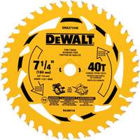 Lame de scie circulaire, 7-1/4", 40 dents, Pour Bois R.M.G. Prévention