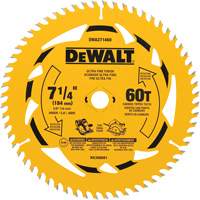 Lame de scie circulaire, 7-1/4", 60 dents, Pour Bois R.M.G. Prévention