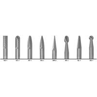 1855 Double Cut Carbide Burr Set, 8 Pieces R.M.G. Prévention