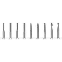 1855 Double Cut Carbide Burr Set, 9 Pieces R.M.G. Prévention