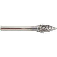 Tree Shape Pointed End Carbide Shipyard Bur, SG-3, 3/8" Dia., 1/4" Shank, 3/4" Depth of Cut R.M.G. Prévention