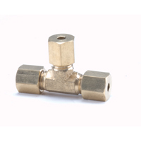 Compression Tees - Tube All Ends, 1/4" x 1/4" x 3/8" R.M.G. Prévention