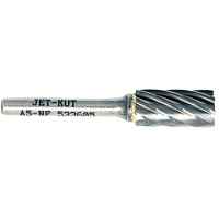A5-NF JET-KUT&reg; Cylindrical Shape Bur for Aluminum/Non-ferrous Materials, 1/2" Dia., 1/4" Shank R.M.G. Prévention